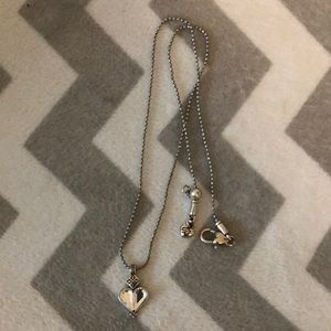 Brighton silver heart necklace